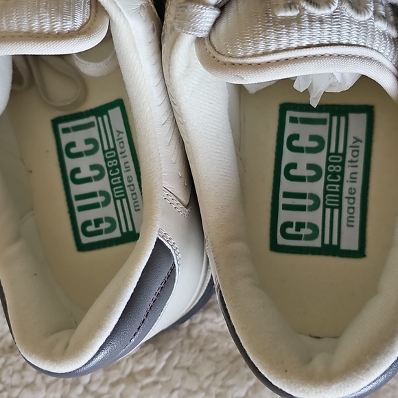 Gucci Men's Off White Mac80 Sneakers, Size 9.5 - Picture 4 of 7